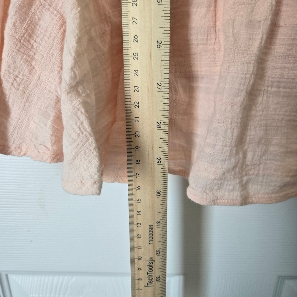 Jun & Ivy Light Pink Crochet Lace Ruffle Mini Dress XXS Boho Coquette Cottagecor - Picture 9 of 16